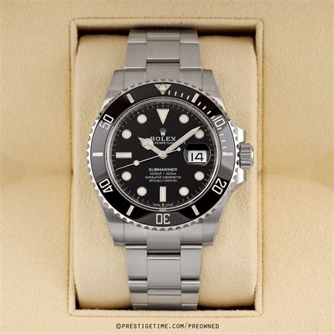 rolex submariner black second hand|pre owned rolex submariner date.